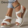 New Single-shoe Flat Wedge Heel Fish Mouth Casual Women's Sandals and Women's Shoes Devotion