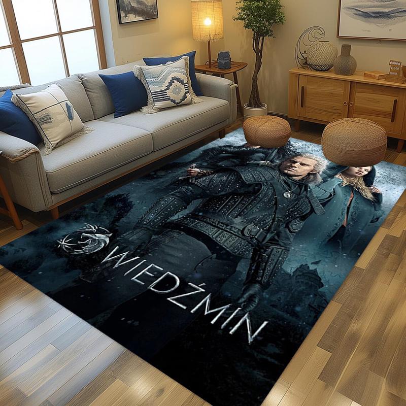 Mountain Rider Sunset Carpet Home Decor Living Room and Bedroom Mats Dormitory Decoration Art Bathroom Mat