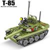 Veicoli Carro Armato da Combattimento Principale Militare T-85 WW2 Figure di Soldati dell'Esercito Blocchi di Costruzione Giocattoli per Bambini