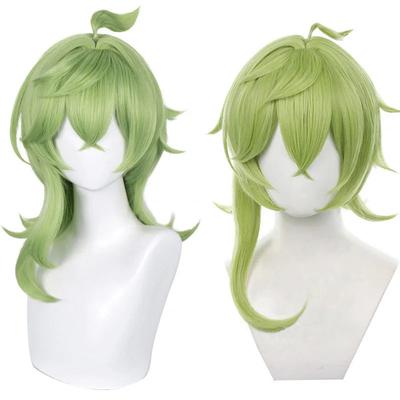 2 Stil Collei Cosplay Peruk Hög Kvalitet Spel Sumeru Collei Gulgrön/Grön Värmebeständigt Syntethår Anime Peruker + Peruknät