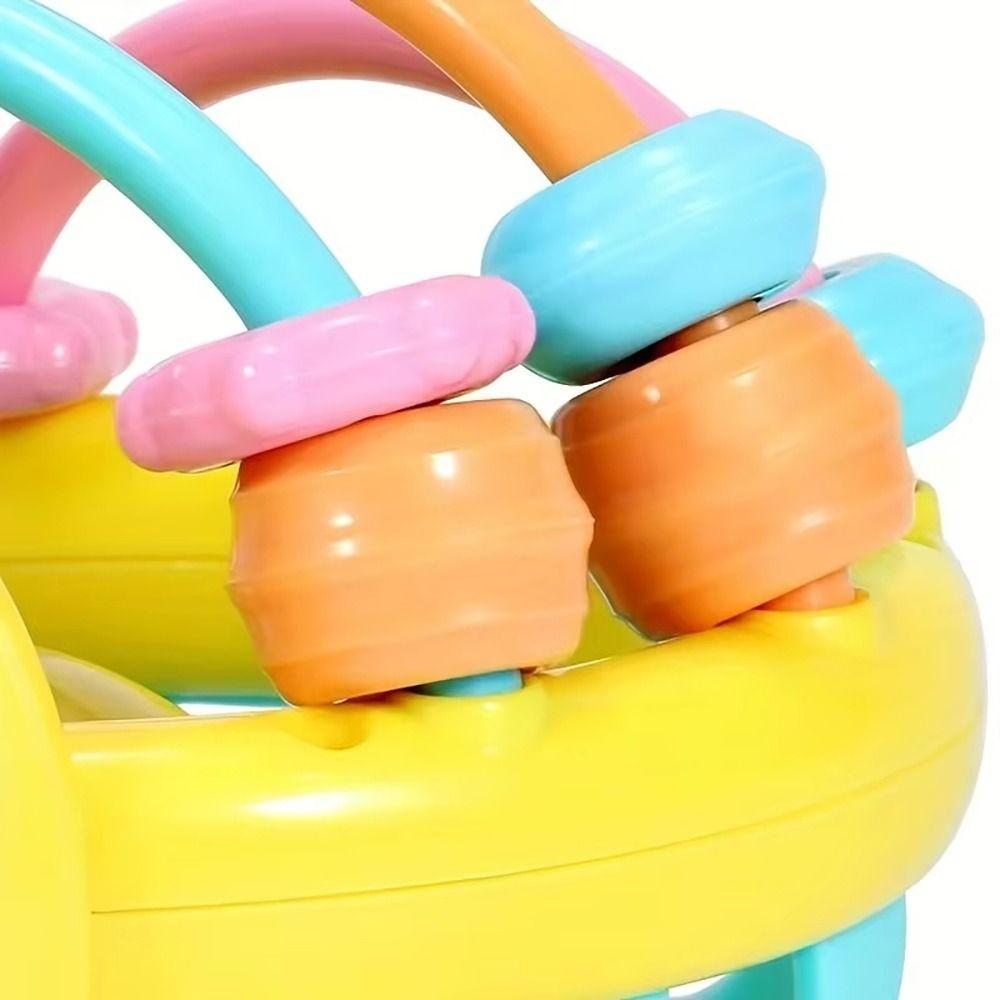 1Pcs Bee Shape Soft Teething Toys Newborn Early Educational Touch Hand Grasping Ball New Hand Bell