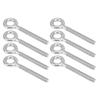 8pcs M8 Eye Bolt Stainless Steel Ring Bolts Machine Welded Closed Screw Rod Eye Screw Bolts
