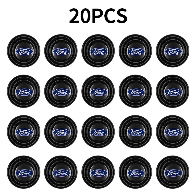 Car Silicone Shock Absorber Door Trunk Acoustic Mat For Ford Focus mk2 mk3 mk4 Fiesta Ranger Mondeo S-MAX Kuga Car Accessories