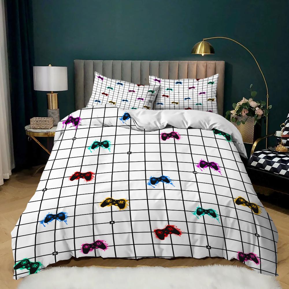 

Геймпад Принт Комплект из трех предметов для киберспорта для мужчин Пододеяльник 135 * 200 (two-piece set) 90g