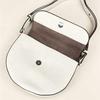 Women's Italian Leather Saddle Bag - Simple Style, Single Shoulder or Cross-Body with Magnetic Buckle