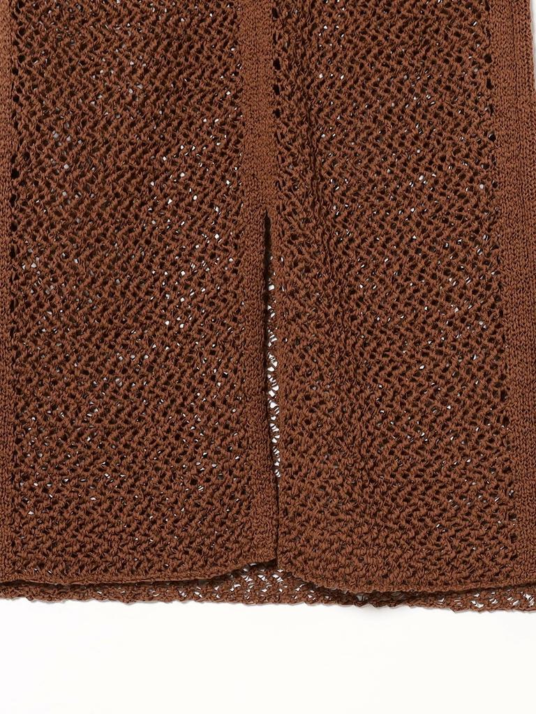 BEAMS LIFE STORE by BEAMS LOGAN Knitting Mills Knit Skirt, Women's, Brown, One Size