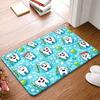 Black and White Welcome Tooth Print Doormat Non Slip Entryway Floor Mat for Dental Office Home Decor