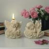 Flexible Angel Rose Scented Candle Silicone Mold And Shell Angel Scented Stone Craft Kit For Home Decors