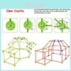 Diy Kids Building Tent Kit With Plastic Connectors For Imaginative Play And Parentchild Interaction