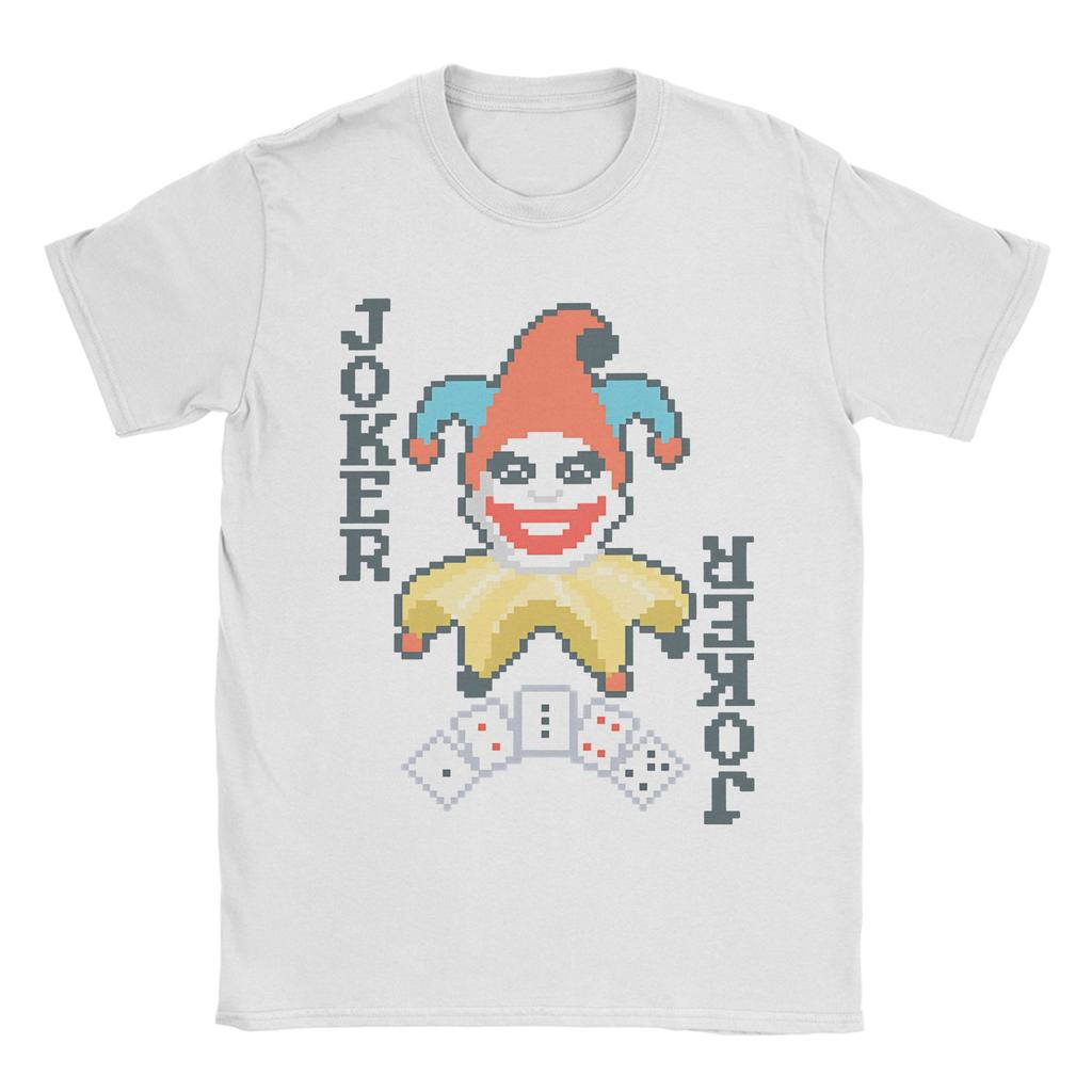 Vintage Balatro Jokers Playing Card T-Shirt Men Round Neck Short Sleeve Top Tee  Cotton Summer TopsTops