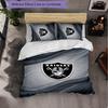 Set Biancheria da Letto 3 Pezzi in Microfibra con Motivo Las Vegas Raiders Decorazione Copripiumino per Camera da Letto Uso Domestico