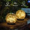 LED Solar Glass Ball Street & Garden Light: Waterproof, Outdoor Lawn Insert Landscape Light