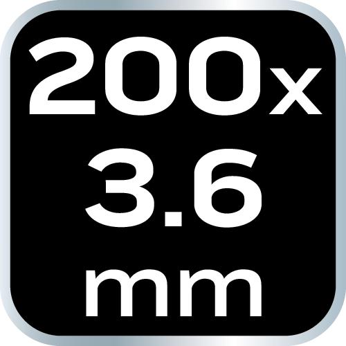 EXTREME cable ties 3.6 × 200 mm, black, 20 pcs.