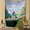 Nausicaa Valley Wind Anime Tapestry Hanging Tarot Hippie Wall Rugs Dorm Sheets Printed Art Science Fiction Room Decor Blanket
