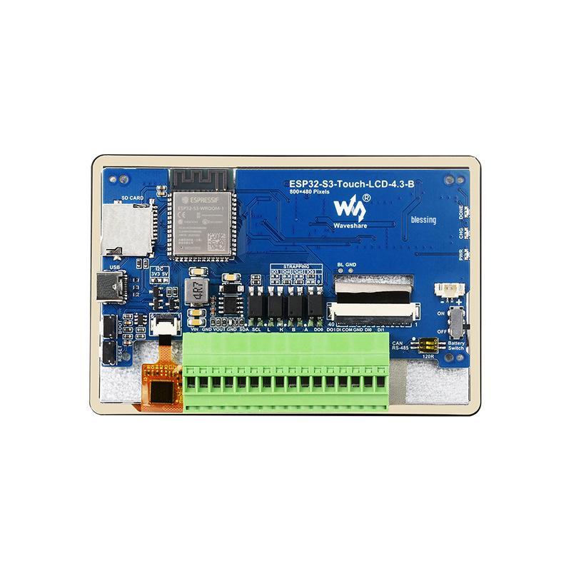 ESP32-S3 Touchscreen Dev Board with 4.3" LCD, LVGL, WiFi, Bluetooth Support