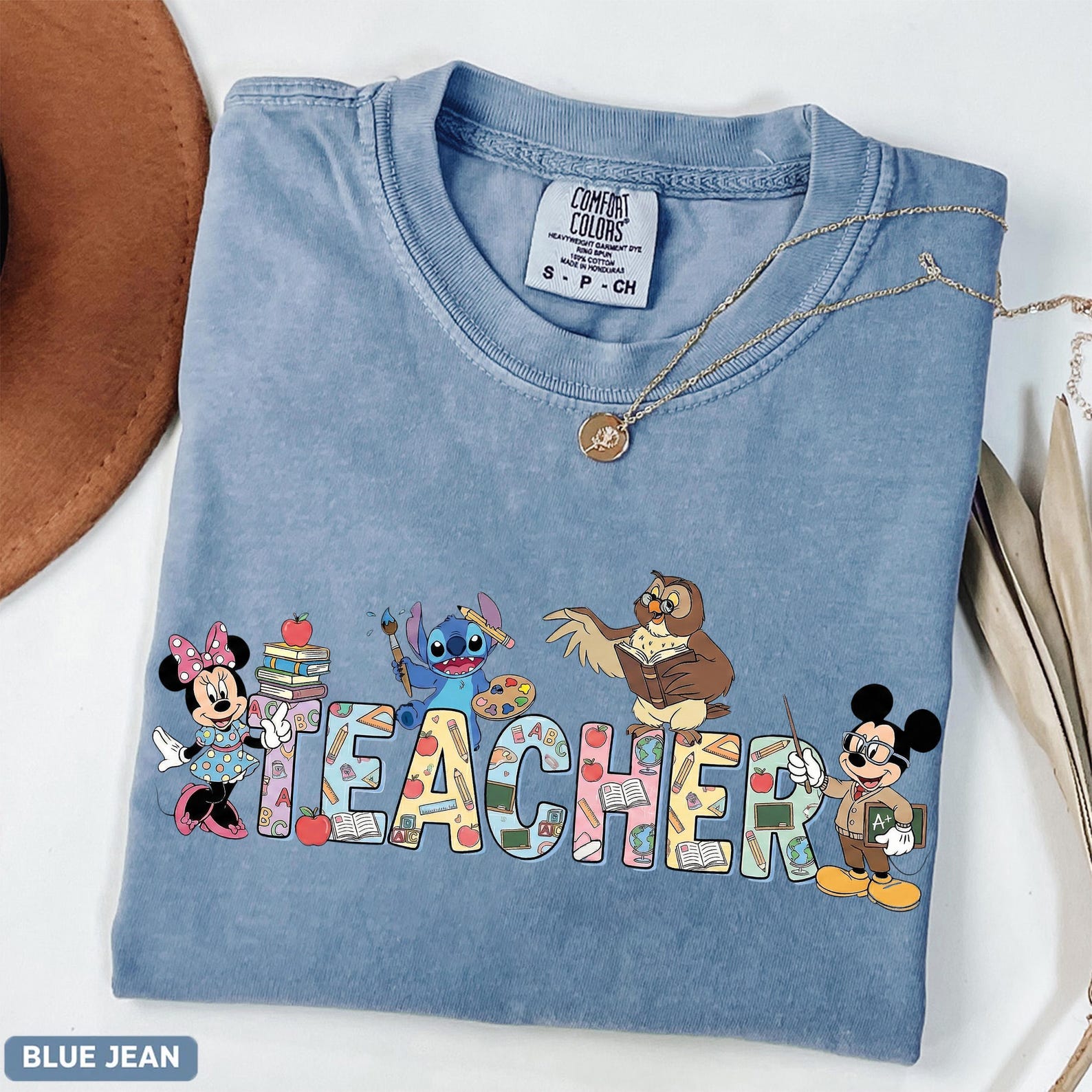 Comfort Colors® Disney Teacher Shirt, Cute Teacher Gift, Teacher Appreciation, Elementary School, Back To School, Kindergarten Teacher 4XL