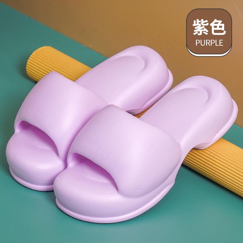

Super thick slippers women s summer new fashion outer wear solid color eva step on shit feeling indoor home cool slippers 40-41