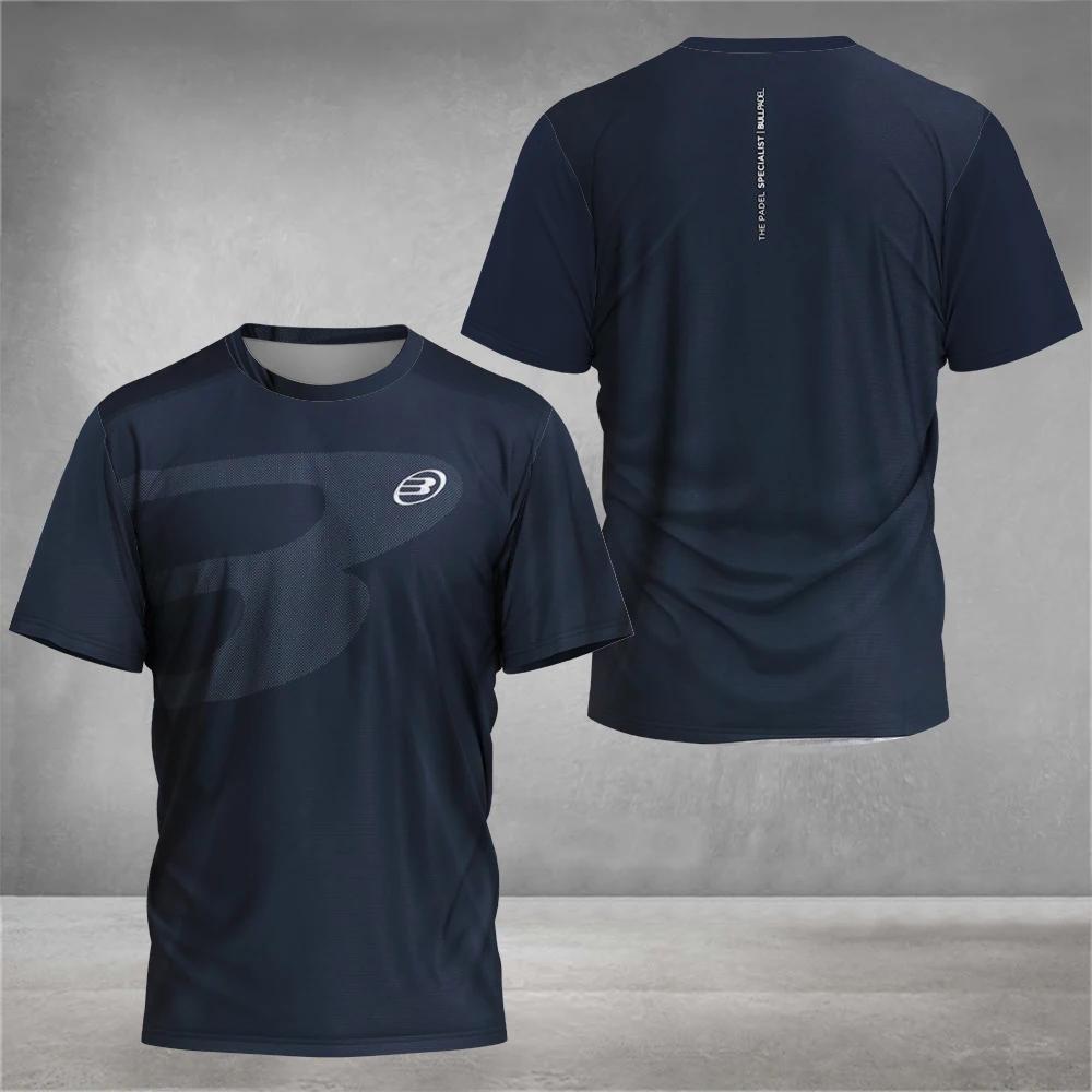 Padel Element Print Quick-drying Short Sleeve Men's Tennis Breathable Wear Men's Ultra-thin Fitness T-shirt Casual Top