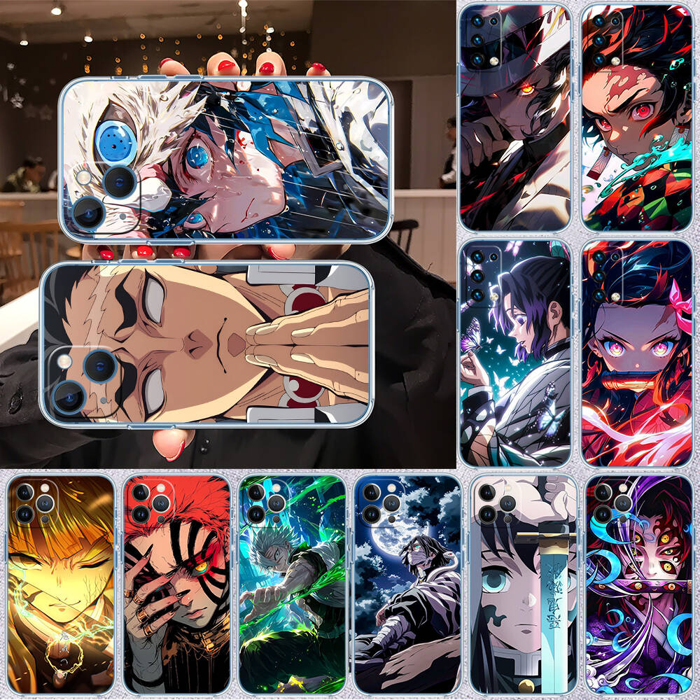 Demon Slayer Case for Motorola G10 G20 G04 E30 E40 E22 E20 E13 E15 G22 G23 G05 G75 G35 G55 E22S E7 G6 G7 G8 G9 Plus Power Play