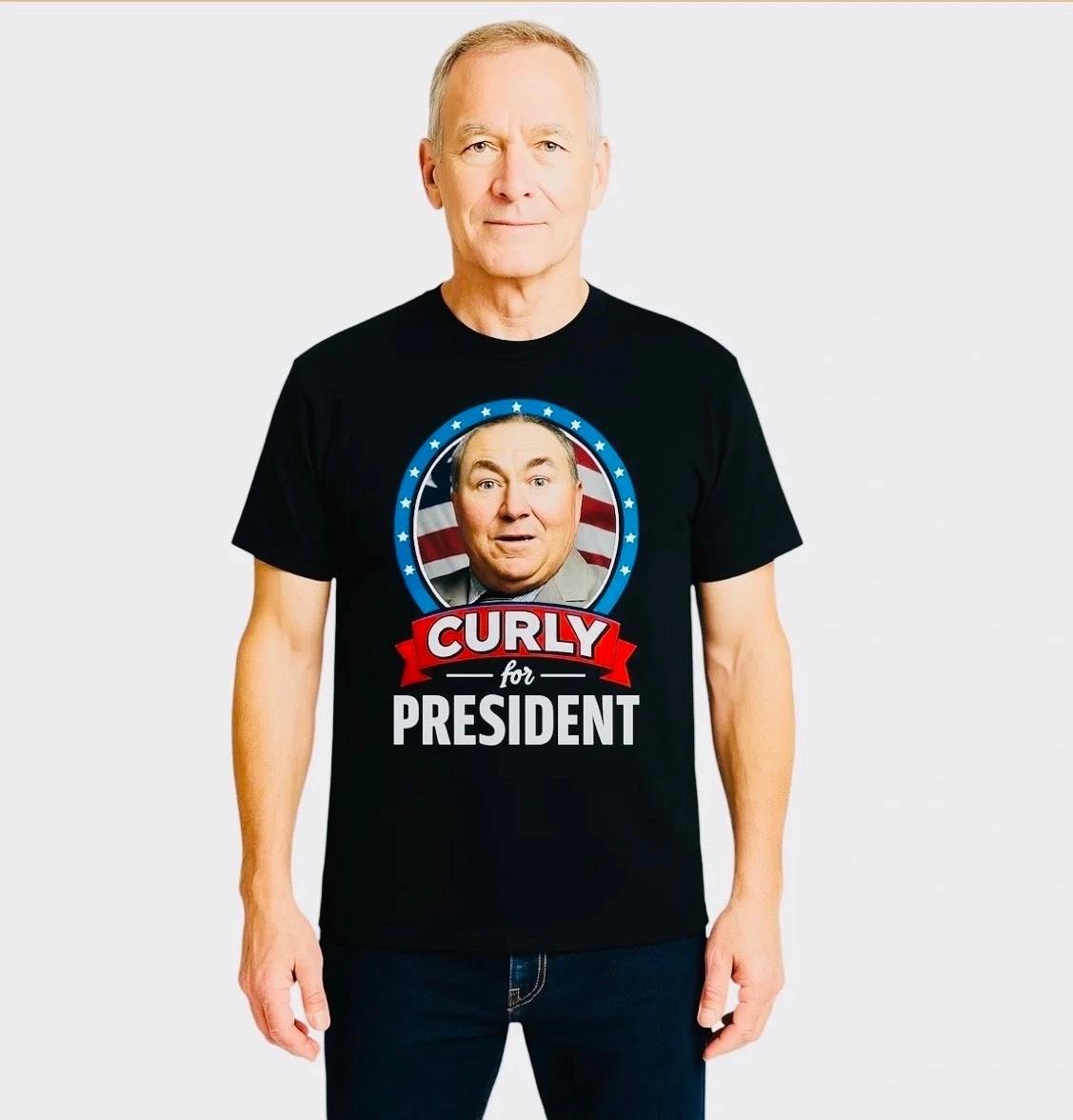 The Three Stooges, Curly For President T-Shirt 2XL