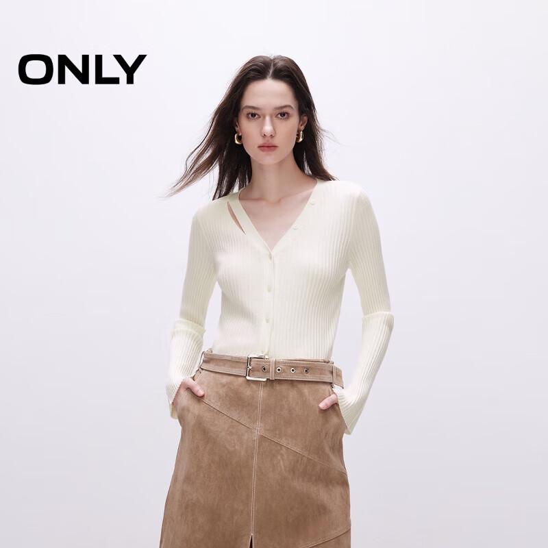 ONLY Women's V-Neck Slim-Fit Knit Sweater