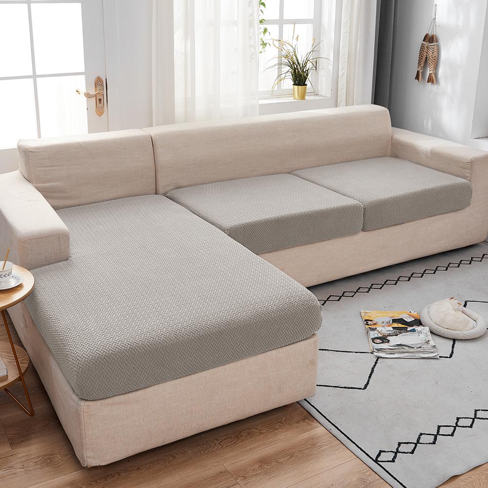 1Pc Stretch Sofa Cover Elastic Fit Soft Texture Jacquard Sofa Slipcover For Living Room Sofa Protector Couch Cushion Cover