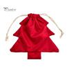Plush Christmas Tree Ornaments Drawstring Presents Bag, Reusable Wrapping Pouch, Decorative Pendant Bags Shaped Holiday Favors Bag for Candy,