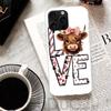Cute Highland Cow Cover For iPhone 17 Air 16 16E 15 Pro Max 14 Plus 13 Mini Phone Case 12 11 7 8 SE Customized Print Shell 17 Ai