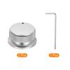 uxcell Aluminum Potentiometer Universal Volume Tone Control Knob with Arrow Indicator for Guitar and Silver 2-Piece Knob, 1/4" (6mm) Bass, 13/16"