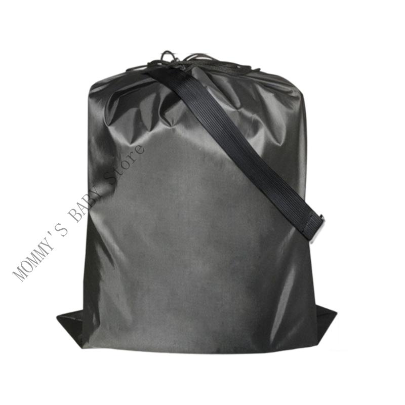 H3CD Large Capacity Baby Stroller Storage Waterproof Easy To Attach Practical Nylon Pram Bag Parenting Convenience