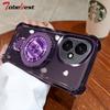 Clear Shockproof Plating Magnetic Magsafe Bracket Case for Huawei Honor 400 300 Ultra 200 100 90 Lite 80 70 Pro Silicone Cover