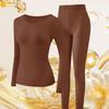Women's Beauty Skin Base Layer Set: Warm Invisible Underwear Top and Trousers for Autumn/Winter 2025