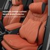 Auto-Kopfstütze Nackenkissen Lendenwirbelstützkissen Zubehör-Set für Panamera Taycan 911 718 Macan Cayenne Boxster