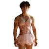 Men's Sexy Lingerie, Wedding Dress Slip, pink Pure Desire, Men's Erotic Lingerie