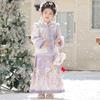Robe Hanfu Nouvelle Année Doublée de Peluche pour Filles Annie Youer