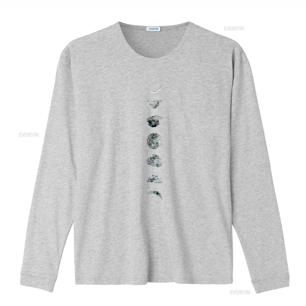 Úžasné tričko Luna Měsíční fáze Velikosti vintage Prané Prodyšné móda Pružné designové oblečení homme streetwear Měkké