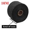 5CM*10M Exhaust Pipe Insulation Thermal Heat Wrap Roll Insulation Cotton Banana Cloth Motorcycle Fiberglass Heat Shield Tape