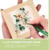 Clay Picture Frame Photo Wood DIY Frames Blank Children Wooden for Kids Painting