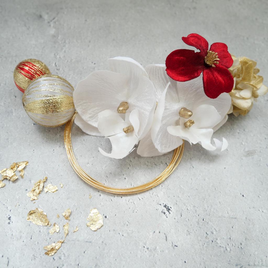 [Lomeri] Artificial Flower Hair Ornament for Coming-of-Age Ceremony, Graduation Ceremony, Furisode Kimono, Wedding, Japanese Attire A907