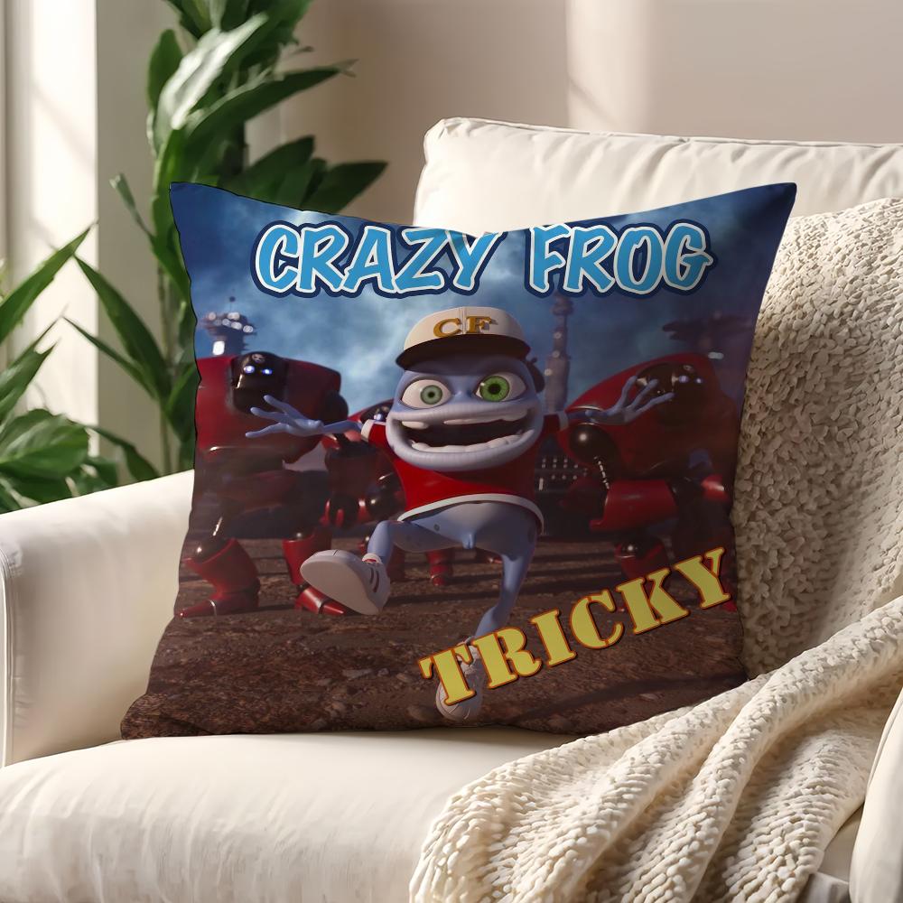 DJ Ding DDing CCrazy Frog cushion cover For Pillow Printing Sofa Decoration Home Car Room Coffee Shop Office Nordic Simplicity