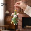 Charming Christmas Tree Decoration Cute Handmade Wool Mouse Ornament Embellishments Felt Mice Hanging Needle Ornament
