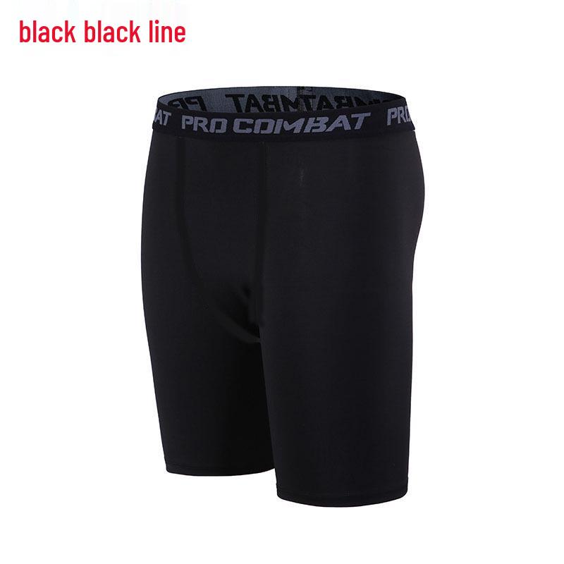 Men’s Elastic Compression Sports Shorts: Quick-Dry Basketball & Running Tights
