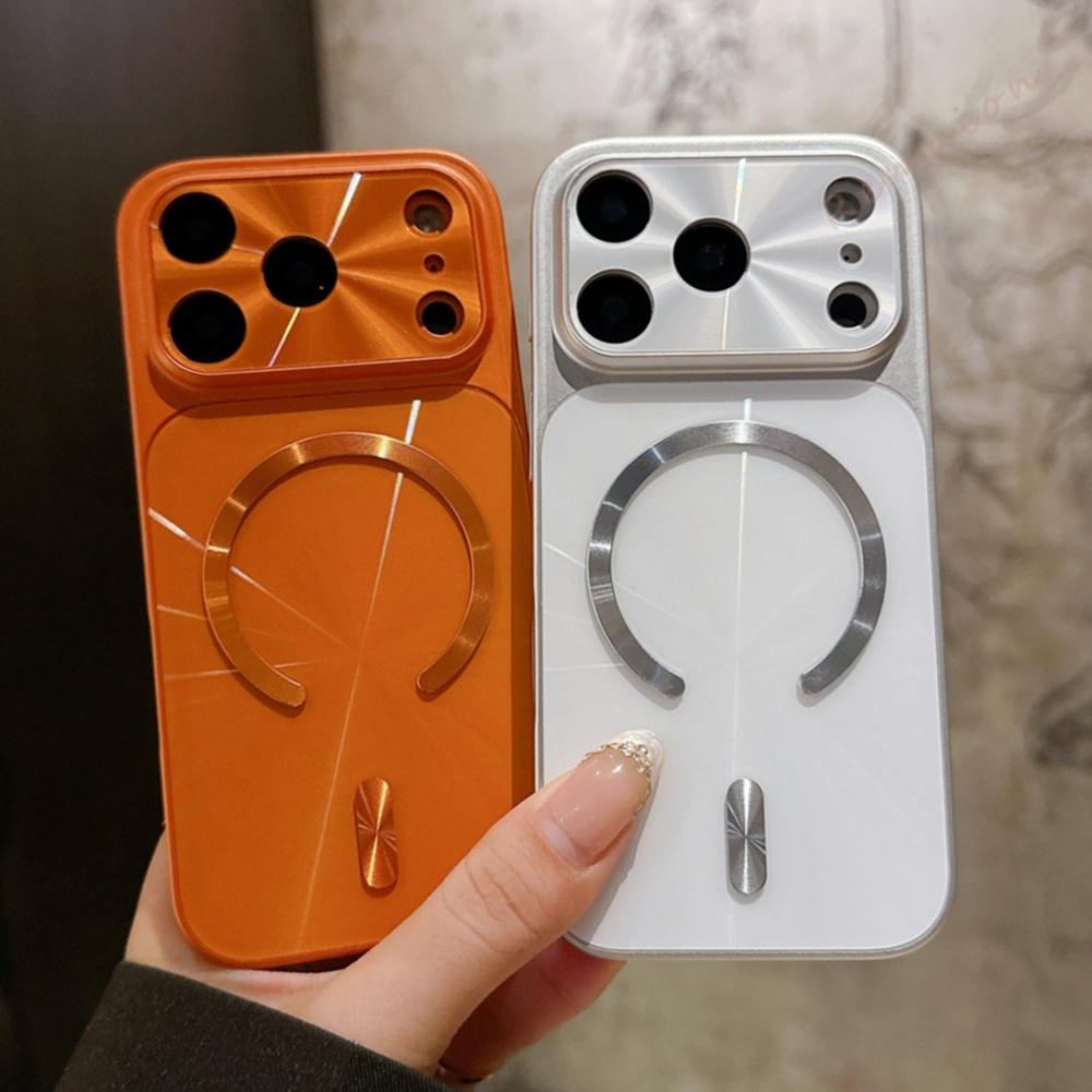 Big Windows Magnetic Phone Case For iPhone 17 13 14 15 16 Pro Max Air Magsafe Official CD Laser Shockproof Protector Cover