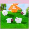Landscape Gardening Micro Luminous Sheep Dolls Decorative Resin Accessories