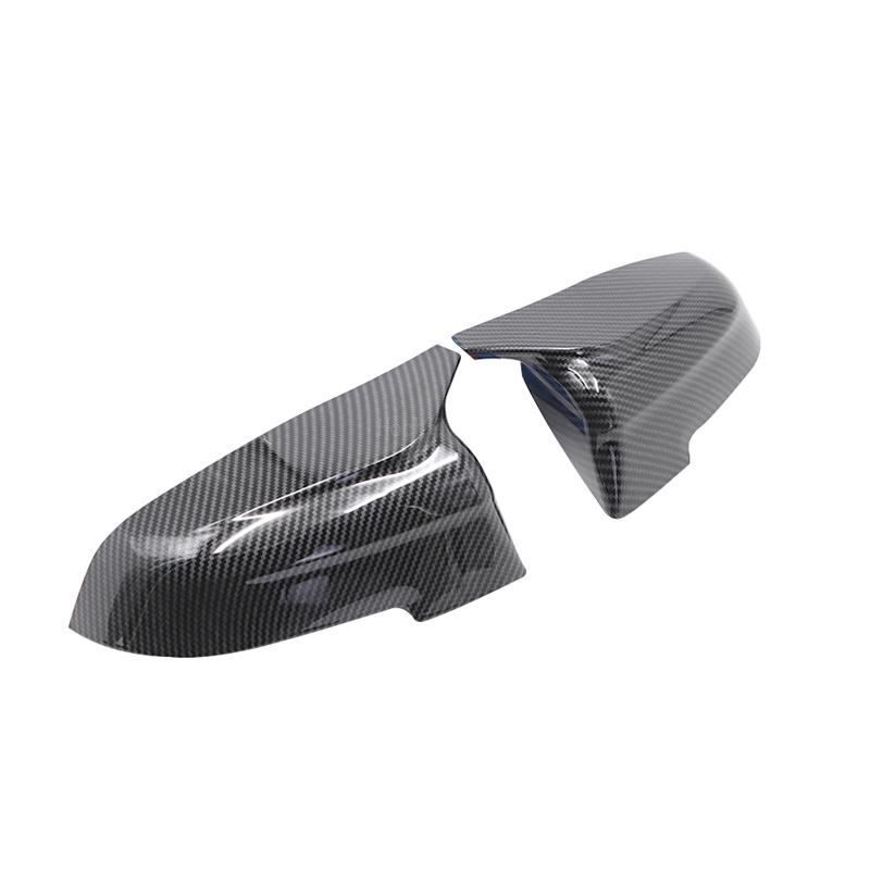 Spiegelabdeckung mit Kohlefaser-Muster Schwarze Spiegelabdeckung Overlay für BMW 5 6 7er 5GT F10 F11 F07 F06 F12 F13 F01 F02 Alpina B5