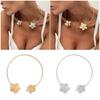 Minimalist Floral Pendant Necklace Adjustable Stackable Chain Jewelry Elegant Geometric Jewelry For Women Vacation Charm