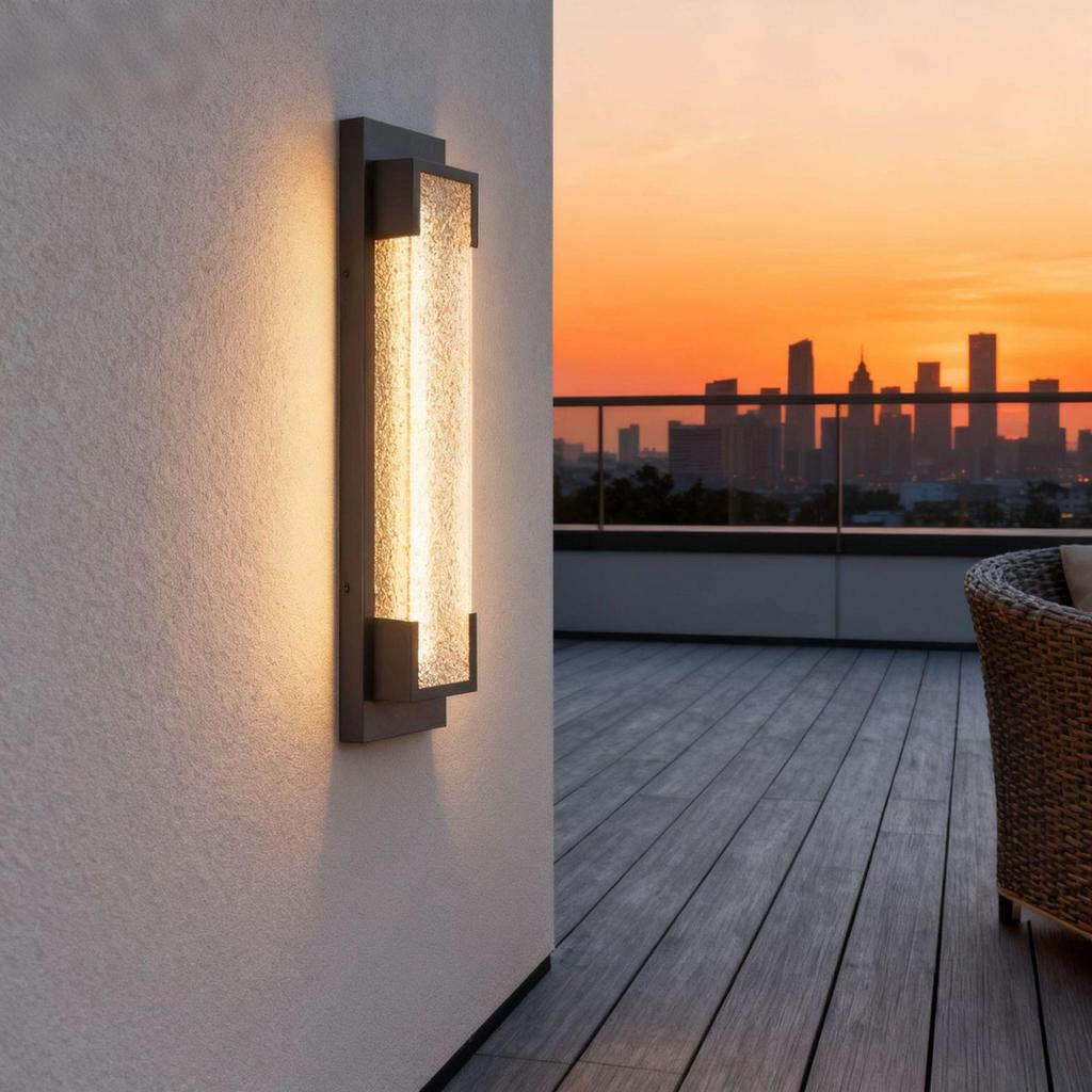 Diamond Pattern Waterproof Outdoor Wall Light for Gates, Courtyards, Balconies, and Gardens