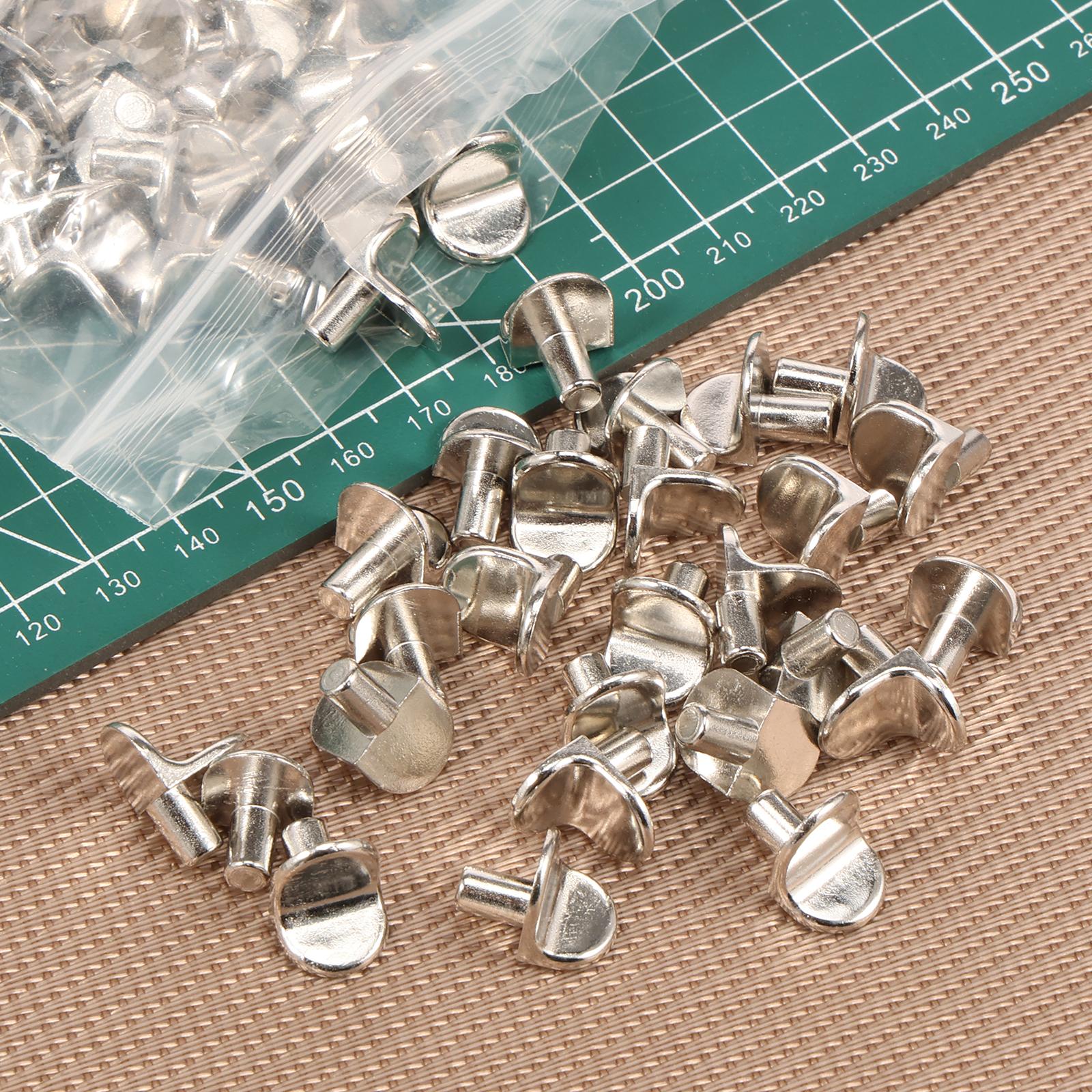 

160pcs Shelf Support Stud Pegs Pins Plugs 5mm L-Shaped Cabinet Seperator Fixed Wooden Glass Layer Board Furniture Bracket Holder