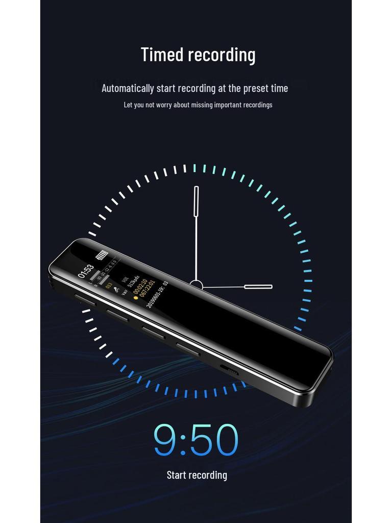 NobiXing G1/G6 HD Voice Recorder with Noise Reduction: Perfect for Students and Meetings, Doubles As Portable MP3 Player.