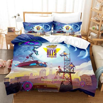 Spiel Knockout City Bettwäscheset Einzelbett Twin Full Queen King Size Bettwäscheset Erwachsener Kind Schlafzimmer Dreiteilige Sets Anime Bettlaken